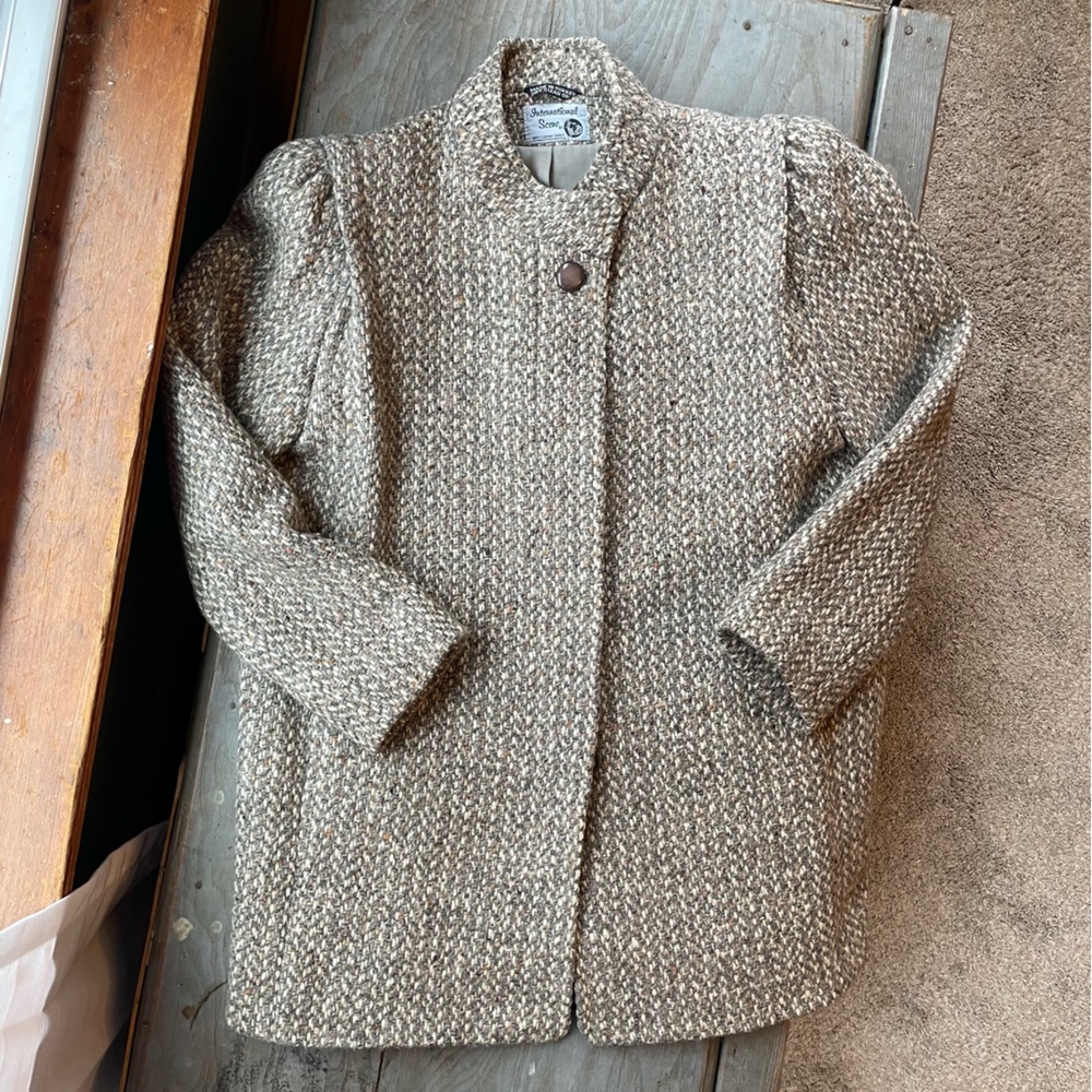 Vintage pure wool tweed jacket - Picture 2 of 7